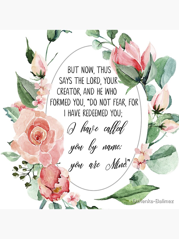 Fear Not For I Have Redeemed You Tote Bag Fear Not For I Have Redeemed You Tote Bag