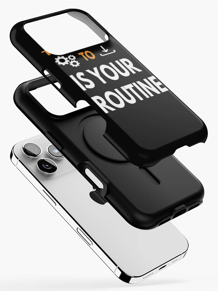 Thumbnail 2 of 4, iPhone Case, INSTALL YOUR ROUTINE designed and sold by scriptscode.