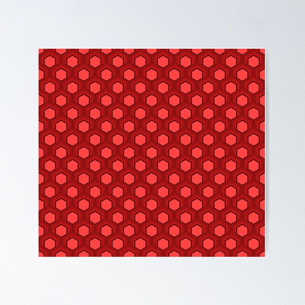 Item preview, Fish scale pattern 70s colors Red designed and sold by pASob-dESIGN.