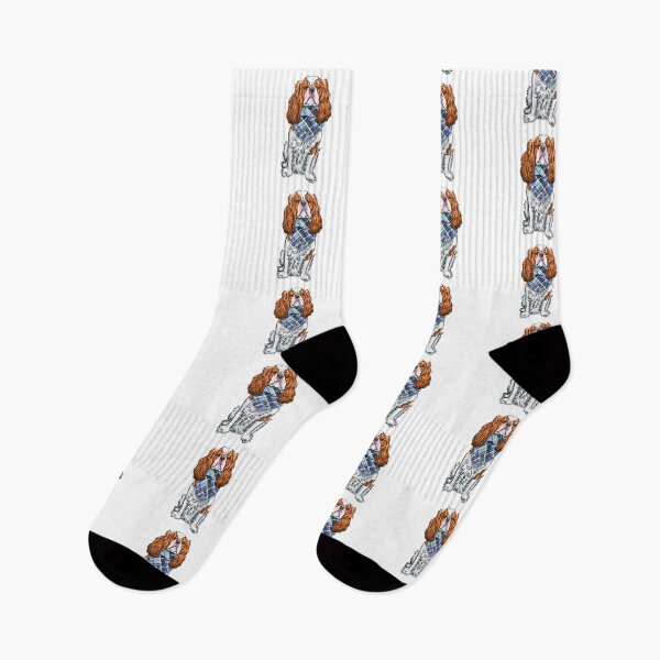 Item preview, Cavalier King Charles Spaniel - Blenheim Scarf designed and sold by jollyinu.