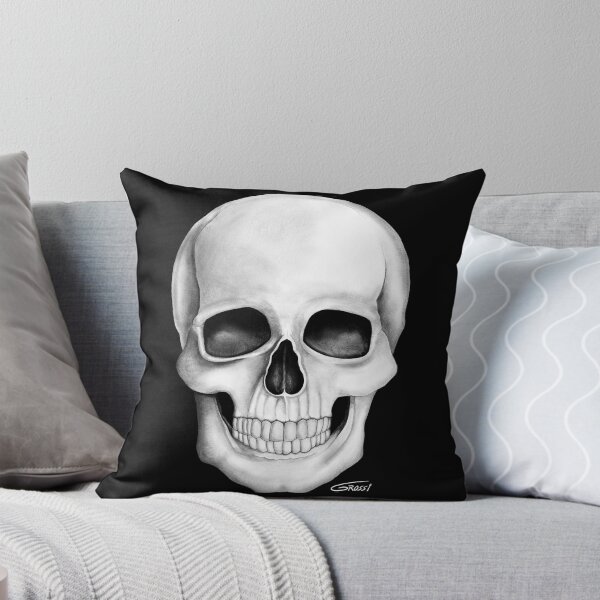 Item preview, Skull (White On Dark Background) designed and sold by GDGCreations.