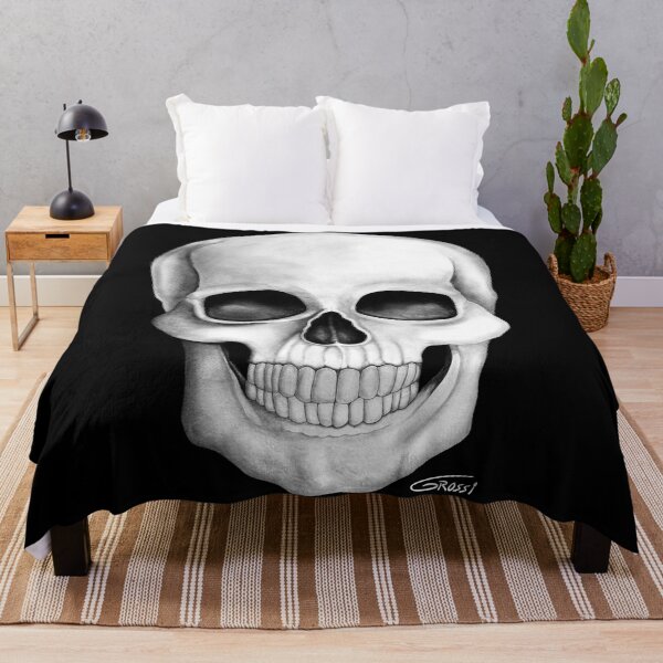 Item preview, Skull (White On Dark Background) designed and sold by GDGCreations.