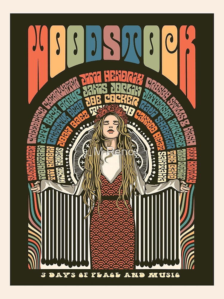 Woodstock Festival Poster Illustration by MickReno