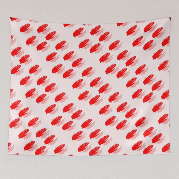 Item preview, Red clapping hands pattern designed and sold by tetibright.