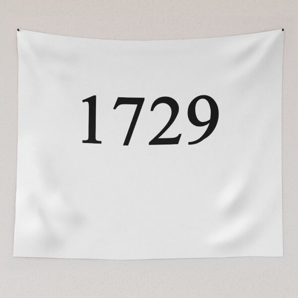 Item preview, 1729 math mathematician Hardy Ramanujan number nerd designed and sold by LeMuesch.