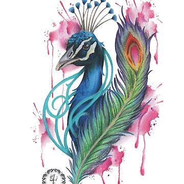 I was given this peacock tattoo as reference. I used a lot of the  components of it to create my piece. But unfortunately the reference ca...  | Instagram