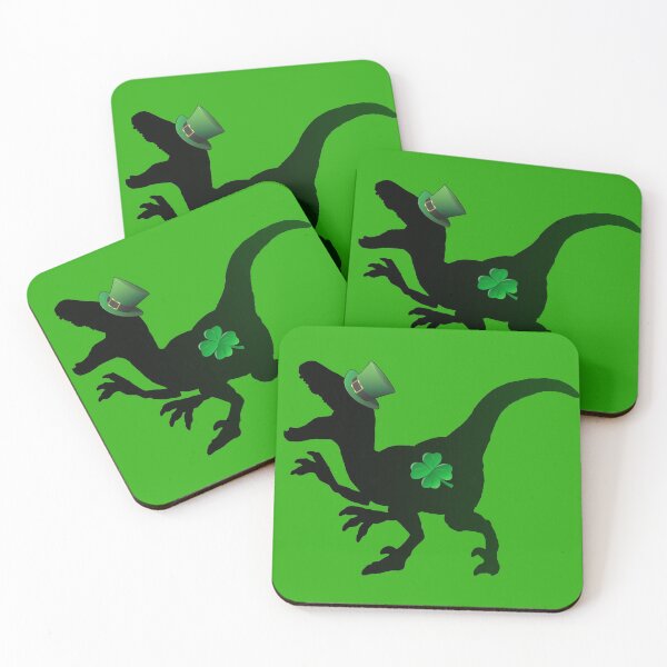 Item preview, Irish T-Rex with Hat and Lucky Shamrock - Clover period - the best gift for Saint Patricks Day - Green gang designed and sold by BestStuffDepot.