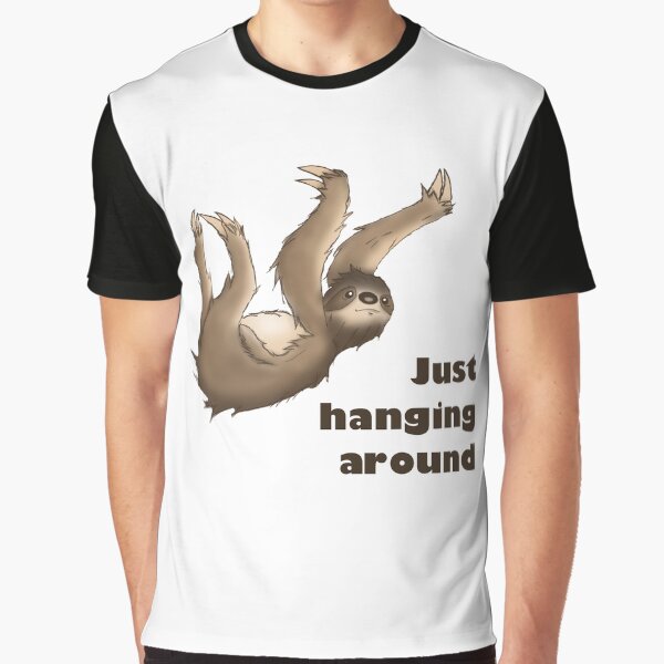 Sloth Hanging Around Graphic T-Shirt