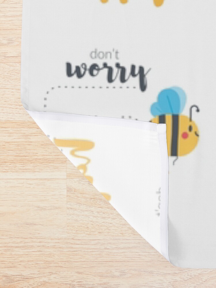 "Funny don't worry bee happy" Shower Curtain for Sale by HarleyJoJo