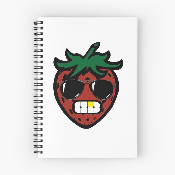 Item preview, Strawberry with Sunglasses and golden tooth designed and sold by Rustic Valley Studio.