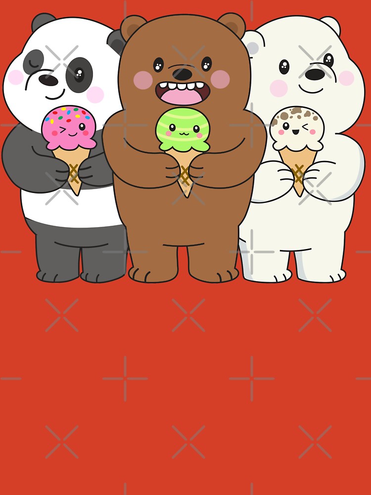 Cute We Bare Bears T - Shirt Roblox We Bare Bears Kawaii Png,We