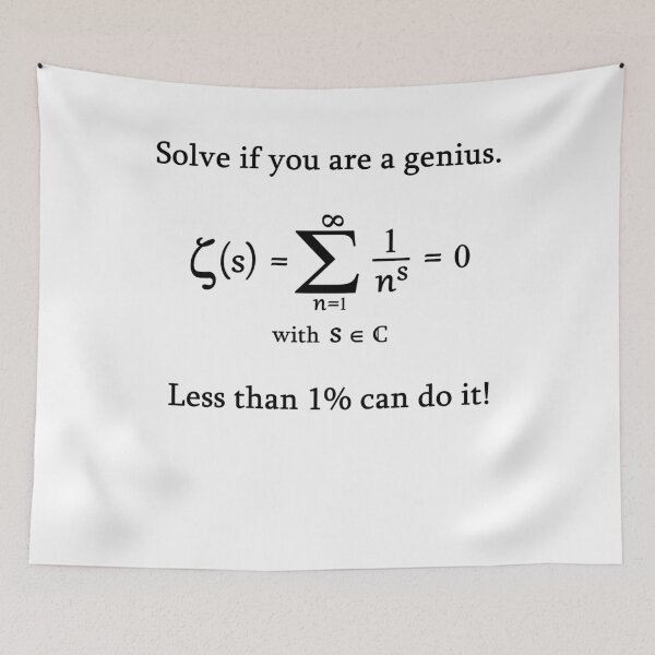Item preview, Riemann Zeta function math mathematician nerd designed and sold by LeMuesch.