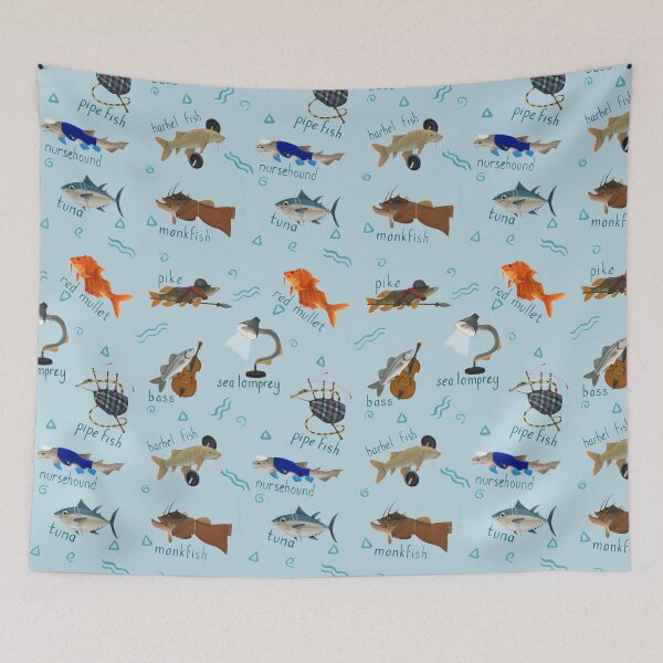 Item preview, Something Fishy Pattern designed and sold by Elliestrations.