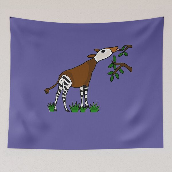 Item preview, Cool Okapi Cartoon designed and sold by Nature's Fancy.