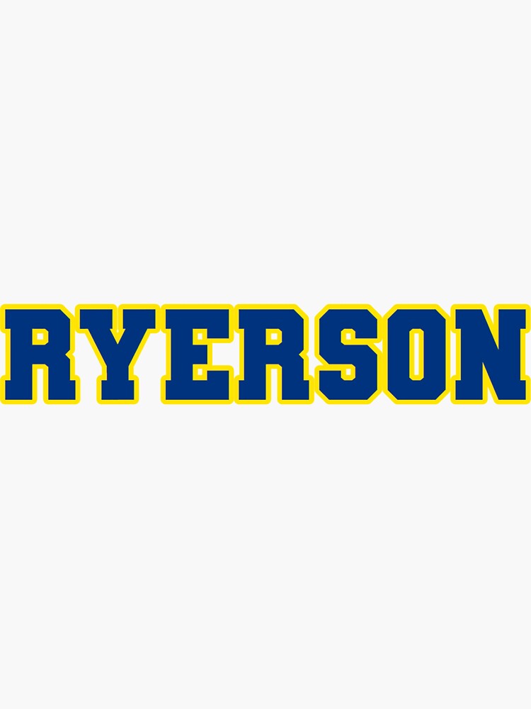 "Ryerson University Varsity Logo" Sticker by Paintraven Redbubble