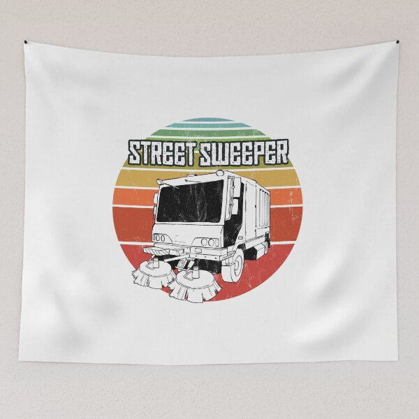Item preview, Vintage Street Sweeper Occupation Retro Graphic Print designed and sold by noirty.