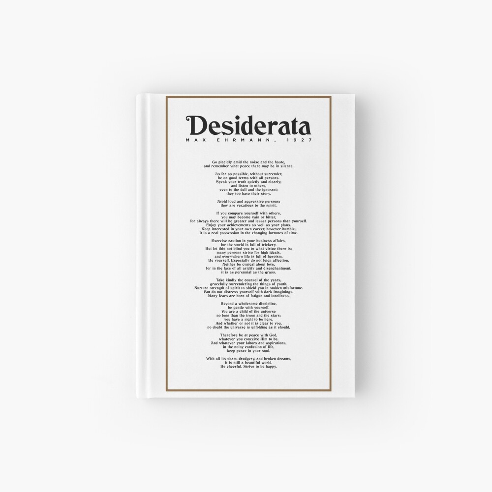 Desiderata Free Printable Poem For Your Journal Pages