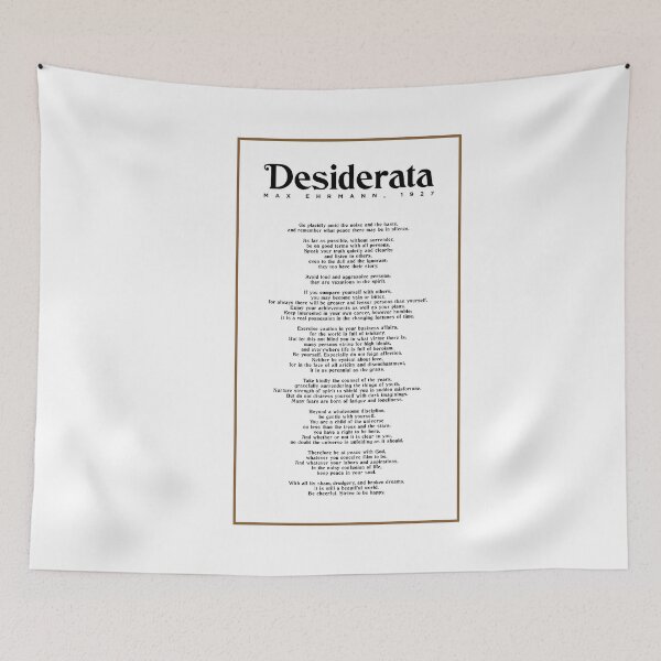 Item preview, Desiderata, Max Ehrmann - Typography Print 2 - Literary Poster designed and sold by Studio Grafiikka.