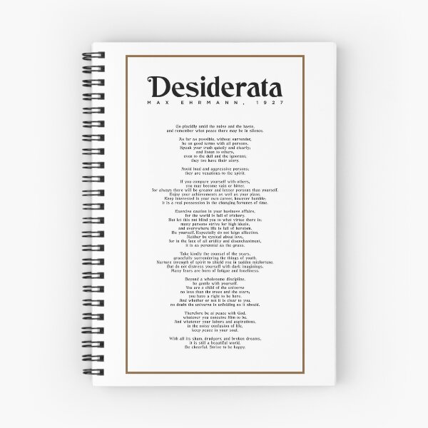 Item preview, Desiderata, Max Ehrmann - Typography Print 2 - Literary Poster designed and sold by Studio Grafiikka.