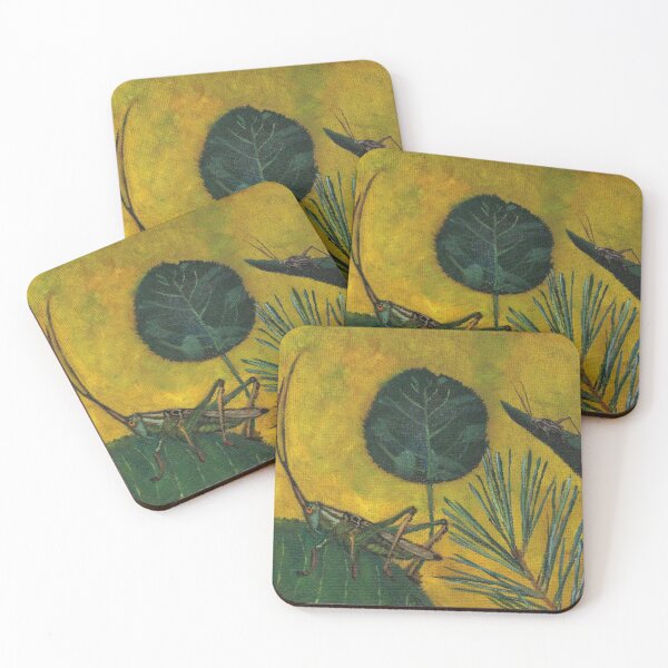 Item preview, Katydids on Yellow designed and sold by Eco-Artopia.