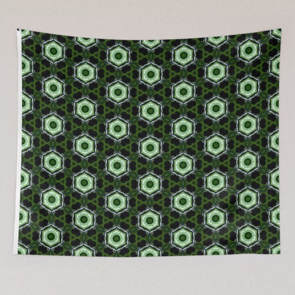 Item preview, Hexagon Green abstract shapes by Code03 designed and sold by Code03.