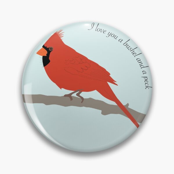 Item preview, I love you a bushel and a peck cardinal designed and sold by Madeline McKay.