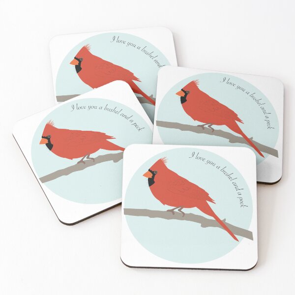 Item preview, I love you a bushel and a peck cardinal designed and sold by Madeline McKay.