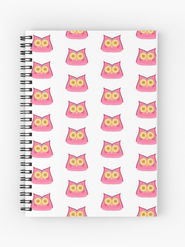 Thumbnail 1 of 3, Spiral Notebook, Colorful Abstract Pattern Owl designed and sold by Lenny0.