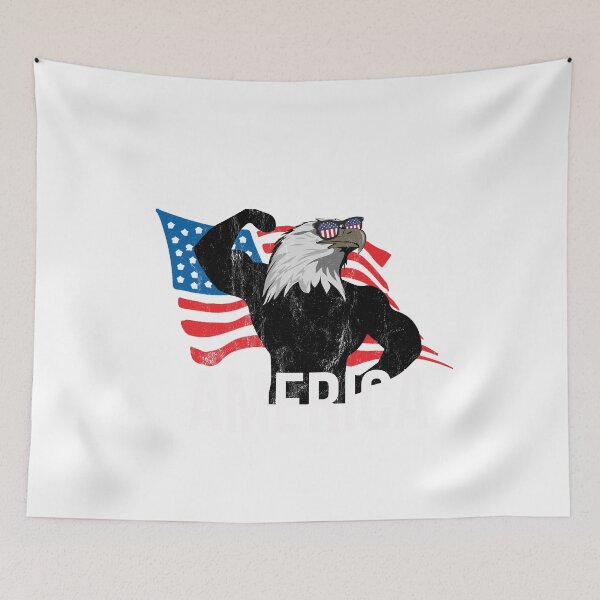 Item preview, Flexing For Freedom Stars Bald Eagle Weight Lifting  designed and sold by noirty.