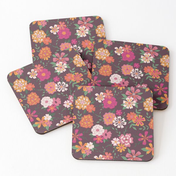 Item preview, Maroon Viney Floral designed and sold by StudioPosies.