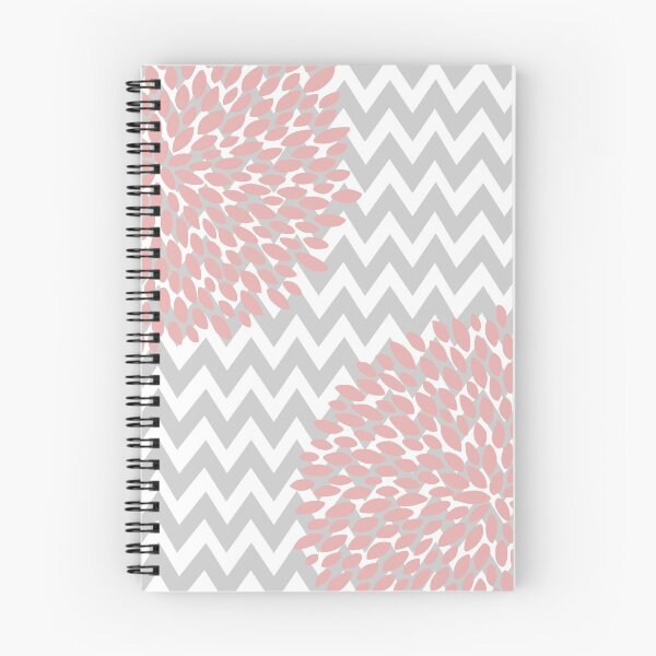 Item preview, Copy of Floral Bloom and Chevron, Pink and Grey designed and sold by meggydesigns.