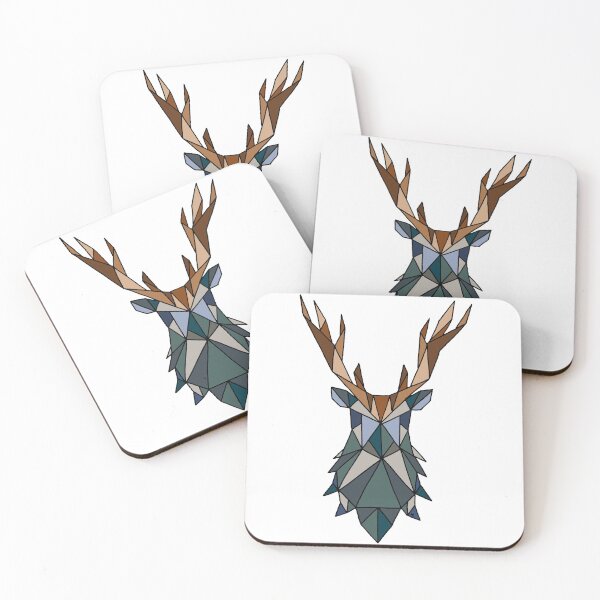 Item preview, Geometric Deer || Woods || Forest || Nature || Shapes || Abstract Deer  designed and sold by Hilary Leslie.