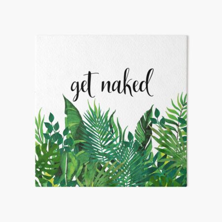 Item preview, Get Naked, Tropical Jungle, Fun Bathroom Art designed and sold by meggydesigns.