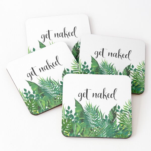 Item preview, Get Naked, Tropical Jungle, Fun Bathroom Art designed and sold by meggydesigns.