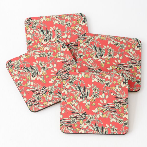 Item preview, Tropical Leaves and Flowers Tropical Paradise designed and sold by mythandframe.