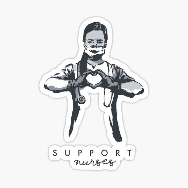 Aperçu de l'œuvre SUPPORT NURSES - COVID 19 - NHS  créée et vendue par Tropical Blood.