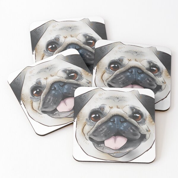 Item preview, Pug face designed and sold by Wieskunde.