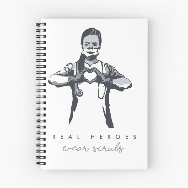 Item preview, REAL HEROES WEAR SCRUBS - MINIMALIST DESIGN- COVID - SUPPORT NURSES  designed and sold by Tropical Blood.
