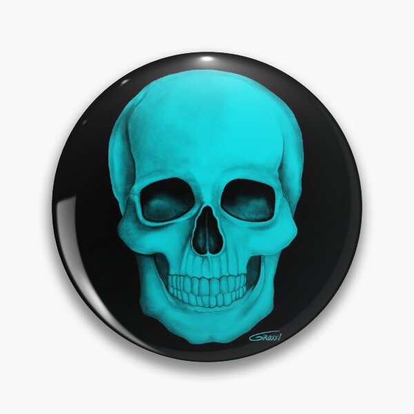 Item preview, Turquoise Skull (On Dark Background) designed and sold by GDGCreations.