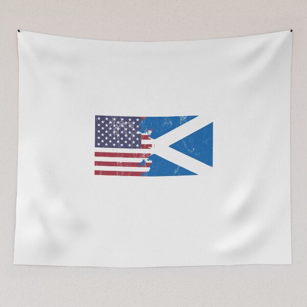 Item preview, American + Scottish = Perfection Flag  designed and sold by noirty.