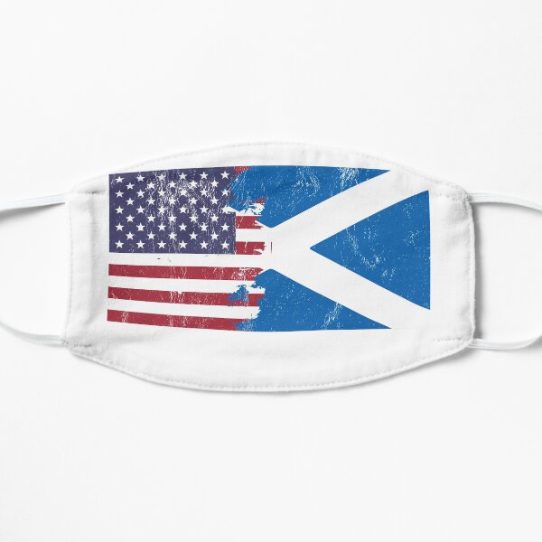 American + Scottish = Perfection Flag Flat Mask