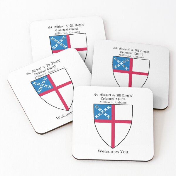 Item preview, St. Michael & All Angels' Episcopal Church Millbrook AL Shield 1 Solid White designed and sold by litmusician.