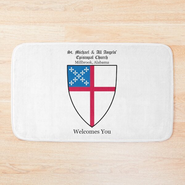 Item preview, St. Michael & All Angels' Episcopal Church Millbrook AL Shield 1 Solid White designed and sold by litmusician.