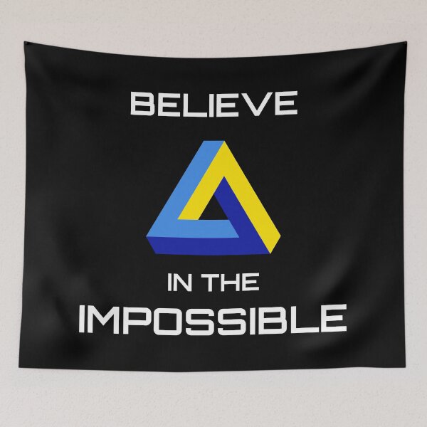 Item preview, Believe in the Impossible - Penrose Impossible Triangle designed and sold by ilexdesigns.