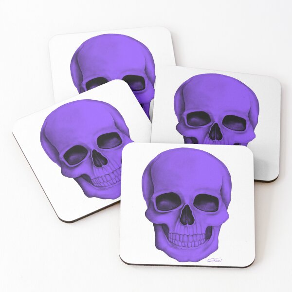 Item preview, Purple Skull (On White Background) designed and sold by GDGCreations.