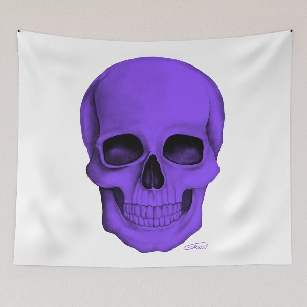 Item preview, Purple Skull (On White Background) designed and sold by GDGCreations.