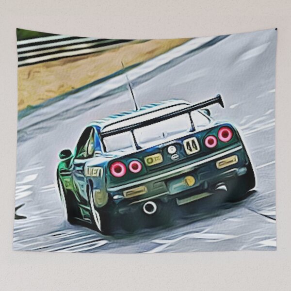 Item preview, Nissan Skyline Nürburgring Nordschleife – JDM Racing Livery Inspired Poster designed and sold by Road To Track.