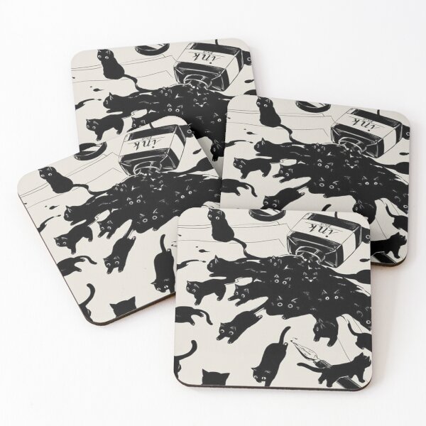 Item preview, Geometric abstract cat pattern designed and sold by Omeris.