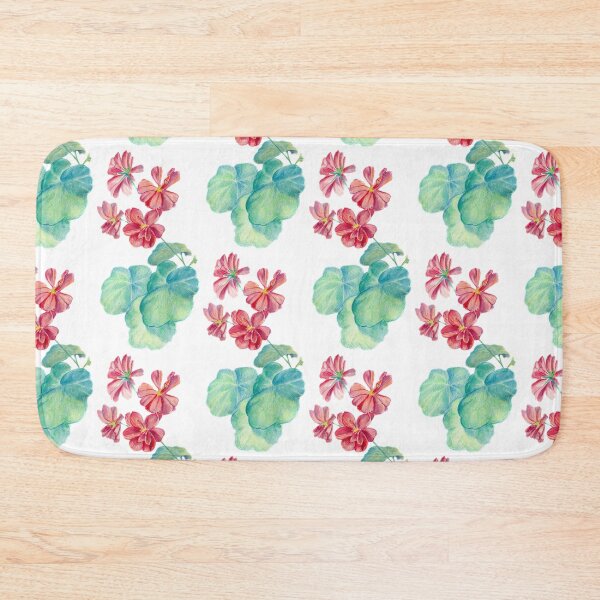 Item preview, Red watercolor geranium designed and sold by Ekaterina Shvetsova.