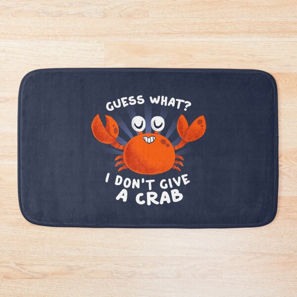 Item preview, Don't give a crab - Funny Animal Pun - Cute Sea Crustacean designed and sold by BlancaVidal.